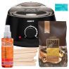 ItalWax Zestaw do depilacji - podgrzewacz + wosk w granulkach Natural 250ml + szpatułki + preparaty - 1