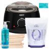 ItalWax Zestaw do depilacji - podgrzewacz + wosk w granulkach Orchid 250ml + szpatułki + preparaty - 1