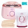 ItalWax Zestaw do depilacji - podgrzewacz + wosk w granulkach Pink Pearl 250ml + szpatułki - 1