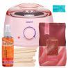 ItalWax Zestaw do depilacji - podgrzewacz + wosk w granulkach Rose 250ml + szpatułki + preparaty - 1
