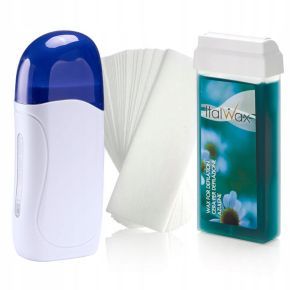 ItalWax Zestaw do depilacji - podgrzewacz + wosk w rolce 100ml + paski