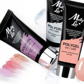 Molly Lac zestaw uzupełniający do akrylożelu 1 x Powder Gel 30ml + formy + akcesoria