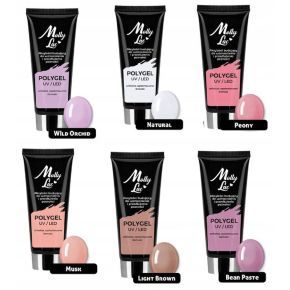 Molly Lac zestaw uzupełniający do akrylożelu 1 x Powder Gel 30ml + formy + akcesoria