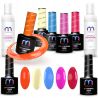5x lakier MaluLac BAZA TOP + CLEANER ACETON 100 ml - 1