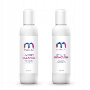 5x lakier MaluLac BAZA TOP + CLEANER ACETON 100 ml