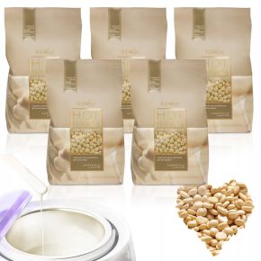 5x Wosk twardy do depilacji ItalWax Hot Film Wax White Chocolate biała czekolada 100g do podgrzewacza