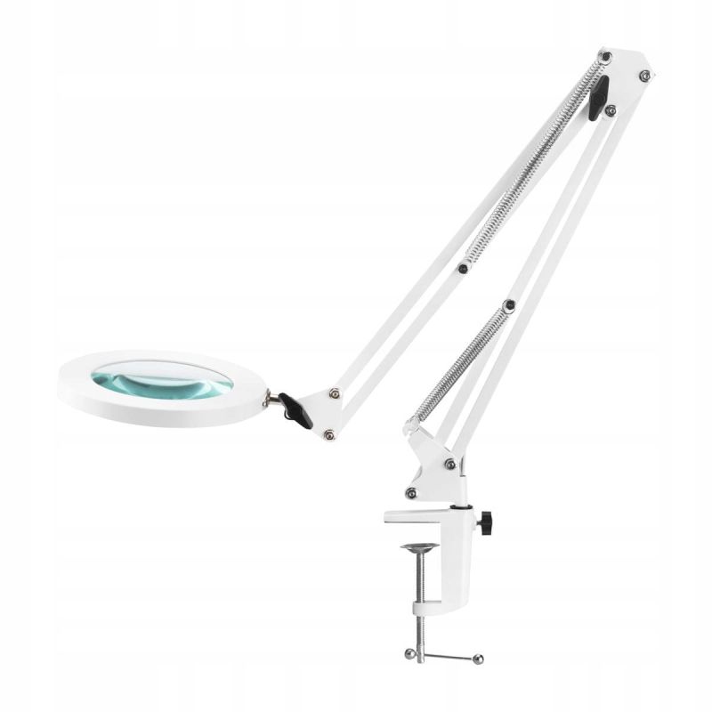 Activ Lampa kosmetyczna LED z lupą Glow 308 mocowana do blatu biała