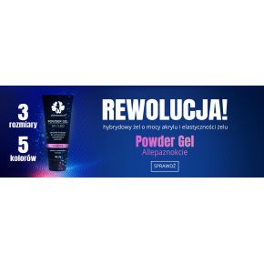 AllePaznokcie Zestaw startowy do akrylożelu Powder Gel 30g + lampa + płyn Slip Solution + akcesoria