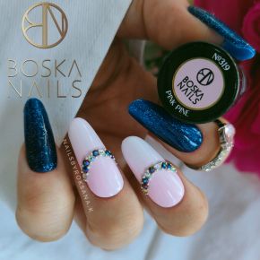 Boska Nails 362 Blue Power brokatowy lakier hybrydowy 6ml