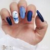 Boska Nails 363 Blue Secret brokatowy lakier hybrydowy 6ml - 11