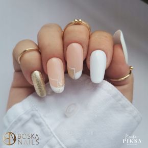 Boska Nails 368 Gold Party brokatowy lakier hybrydowy 6ml