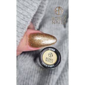 Boska Nails 368 Gold Party brokatowy lakier hybrydowy 6ml