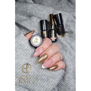 Boska Nails 368 Gold Party brokatowy lakier hybrydowy 6ml