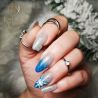 Boska Nails 370 BFlash Blue brokatowy lakier hybrydowy 6ml - 10