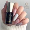 Boska Nails 372 Bflash Silver brokatowy lakier hybrydowy 6ml - 8