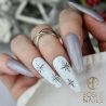 Boska Nails 372 Bflash Silver brokatowy lakier hybrydowy 6ml - 11