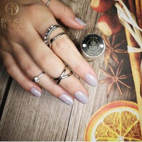 Boska Nails 372 Bflash Silver brokatowy lakier hybrydowy 6ml