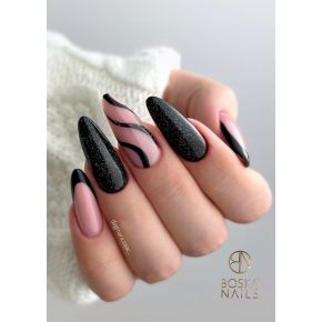 Boska Nails 375 Bflash Dark brokatowy lakier hybrydowy 6ml