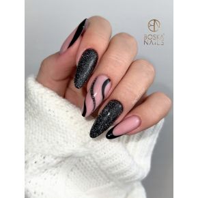 Boska Nails 375 Bflash Dark brokatowy lakier hybrydowy 6ml