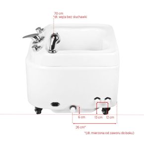 Brodzik Azzurro do pedicure z hydromasażem a023