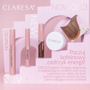 Claresa Brow Double Espresso wzmacniające żelowe serum do brwi z kofeiną 6g