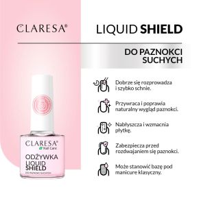Claresa Liquid Shield odżywka do paznokci z przebarwieniami