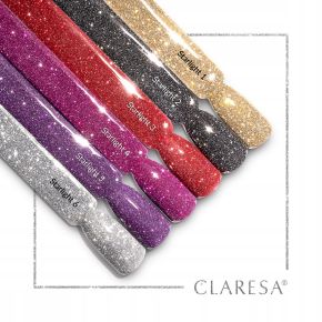 Claresa Starlight 5 fioletowy brokatowy lakier hybrydowy 5g