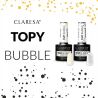 Claresa Top Bubble Black Mat No Wipe - matowy top (bez przemywania) z czarnymi drobinkami 5g - 2