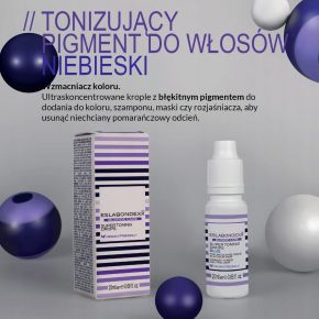 Eslabondexx Super Toning Drops Blue 20ml tonizujący pigment niebieski do włosów blond