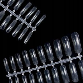 Formy do żelu akrylożelu akrylu Dual Form Clear z podziałką 240 sztuk model A2
