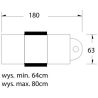 Fotel kosmetyczny hydrauliczny A 234 biały - 6