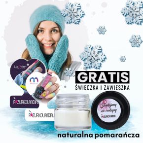 Gratis do zakupów zapachowa świeca naturalna pomarańcza + zawieszka