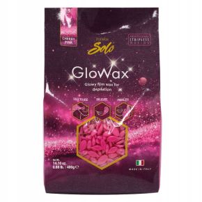 ItalWax GloWax Cherry Pink Film Wax 100g - różowy perłowy wosk twardy w granulkach do depilacji twarzy