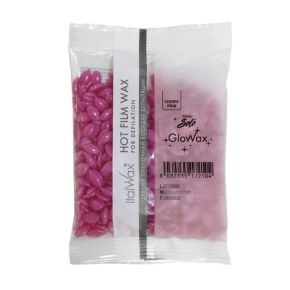 ItalWax GloWax Cherry Pink Film Wax 100g - różowy perłowy wosk twardy w granulkach do depilacji twarzy