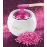 ItalWax GloWax Cherry Pink Film Wax 100g - różowy perłowy wosk twardy w granulkach do depilacji twarzy - 4