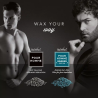 ItalWax Pour Homme Film Wax Barber Edition 500g - turkusowy metaliczny wosk twardy w granulkach do depilacji bezpaskowej męskiej twarzy - 4
