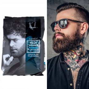 ItalWax Pour Homme Film Wax Barber Edition 500g - turkusowy metaliczny wosk twardy w granulkach do depilacji bezpaskowej męskiej twarzy