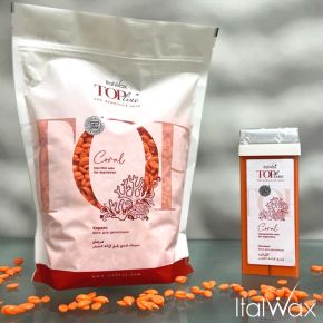 ItalWax Top Line Coral Synthetic Film Wax 250g (opakowanie eko) - hipoalergiczny (syntetyczny) wosk w granulkach do bezpaskowej depilacji skóry wrażliwej