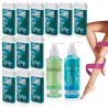 ItalWax Zestaw do depilacji 12x wosk w rolce Azulene 100ml + 2x żel 100ml gratis - 1