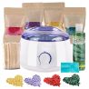ItalWax Zestaw do depilacji bezpaskowej podgrzewacz + 4x wosk twardy 100g + akcesoria - 1