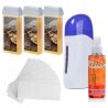 ItalWax Zestaw do depilacji woskiem w rolce podgrzewacz + 3x wosk naturalny + olejek + paski - 1