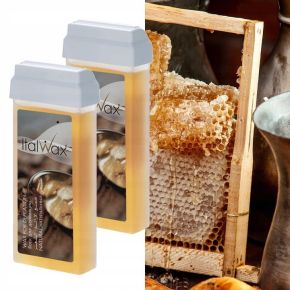 ItalWax Zestaw do depilacji woskiem w rolce podgrzewacz + 3x wosk naturalny + olejek + paski