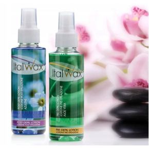 ItalWax Zestaw kosmetyków przed i po depilacji 2x lotion 250ml