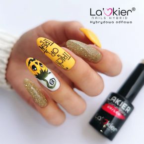 La'Kier Flash FG027 - brokatowy lakier hybrydowy z efektem flash 5g