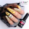 La'Kier Flash FG027 - brokatowy lakier hybrydowy z efektem flash 5g - 4