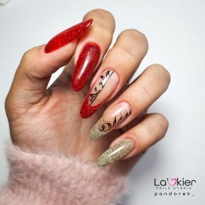 La'Kier Flash FG027 - brokatowy lakier hybrydowy z efektem flash 5g