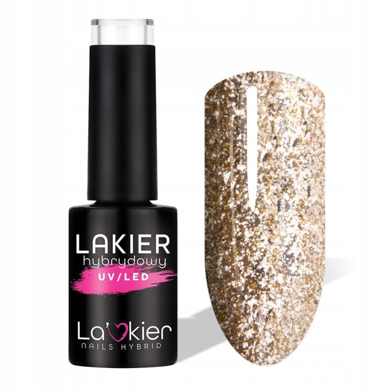 La'Kier Winterglow 13 Platinum Delights - kolorowy lakier hybrydowy 5g