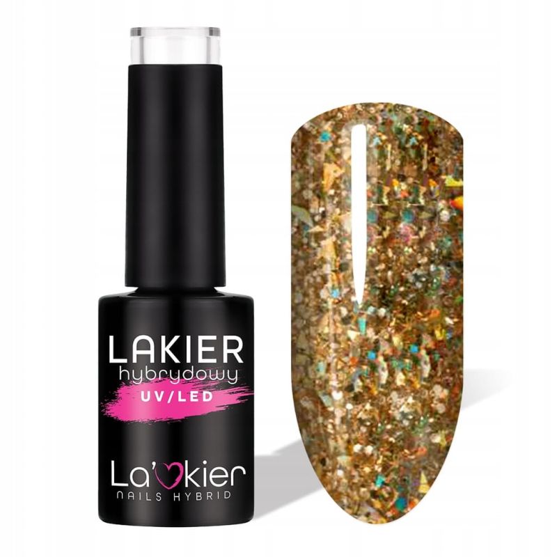 La'Kier Winterglow 3 Dazzling Glow Diamond - kolorowy lakier hybrydowy 5g
