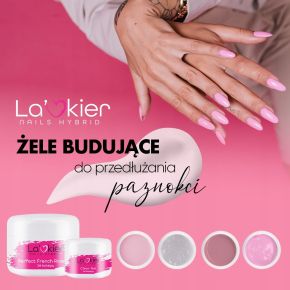 La'kier Gel Perfect French Rose 50g żel budujący do paznokci