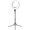 Lampa pierścieniowa Ring light 18' 48W led czarna + statyw - 1